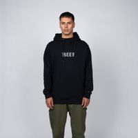Polerón Hoodie Reef Men Black Logo  Grey