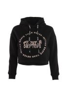 Poleron Kids Crop Top Print Black