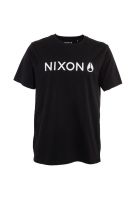 Polera Men Black Logo Front White