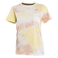 Polera Tie Dye Yellow Bolsillo