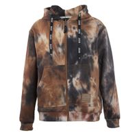 Polerón Men Full Zipper Tie Dye Brown