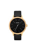 Reloj Kensington Leather Dorado Nixon