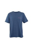 Polera Manga corta Azul Estampado Palmeras