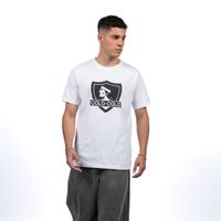 Polera Colo-Colo Urbano Blanco Escudo Negro