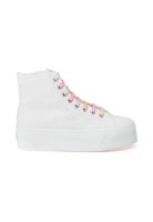 Zapatilla 2708 Hi Top Shaded Lace White Candy Multicolor