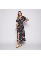 Vestido Reef Women Black Buttons