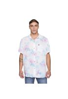 Camisa Reef Men Floreada Blanca