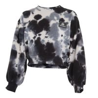 Poleron Girls Crop Black Grey White