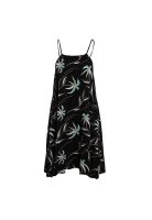 Vestido Women Leaves Black