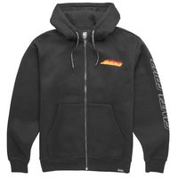 Polerón Etnies Full Zipper Santa Cruz Flame Tech Black