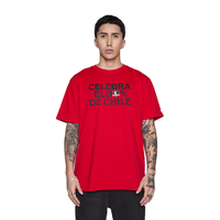 Polera Colo Colo Urbano Hombre Celebra el 90% Chile Rojo