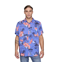 Camisa Reef Men Floreada Azul