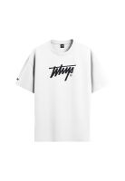 Polera Whatup Hombre Icon Logo White Black