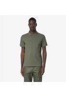 Polera K-Way Men Amedee Pique Green Lichen