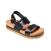 Sandalia Women Vista Hi Buckle Black Tan