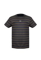 Polera Reef Men Stripe Black Gold Grey