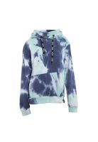 Poleron Women Tiedye Blue, Light, White Hoodie