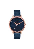 Reloj Kensington Leather Navy Rose Gold
