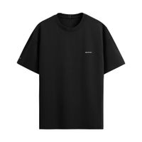 Polera Whatup Hombre Basic Black Tiny Logo White
