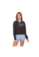 Polerón Tubed Cut Off Hoodie Caviar
