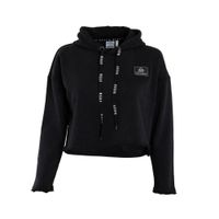 Poleron Crop Niña Dark Grey Print Back