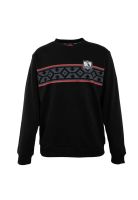 Poleron Colo Colo Urbano Fleece Carda Crew ""Huinchas"" Negro