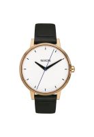 Reloj Kensington Leather Gold Bar Black