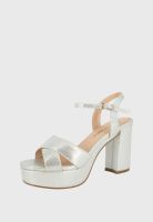 Sandalia de Vestir Lister Plateado Alquimia