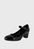 Zapato Cueca Alba Negro Charol Alquimia