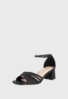 Sandalia de Vestir Khan Negro Alquimia