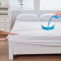 Cubre Colchon Protector Impermeable Faldon 1 plaza- Blanco