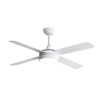Ventilador de Techo 4 Aspas Blanco Con Luz