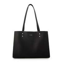 Cartera tote tres divisiones mediana harley negro