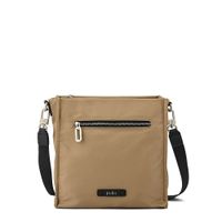 Cartera bandolera pequeña katyna beige oscuro