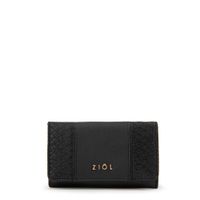 Billetera con cierre exterior blur negro