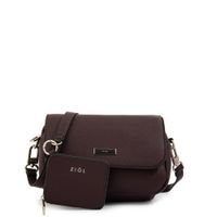 Cartera bandolera susana pequeña café oscuro