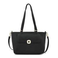 Cartera tote mediana agata negro especial