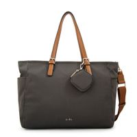 Cartera tote porta notebook marta grande gris oscuro