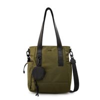 Cartera tote kayla grande verde oliva