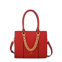 Cartera tote cala mediana rojo