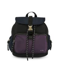 Mochila con tapa mediana abie negro