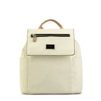 Mochila con tapa grande abrielle blanco