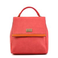 Mochila con tapa mediana alicia fucsia