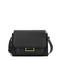 Cartera bandolera con tapa pequeña tesea negro especial