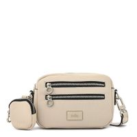Cartera bandolera pequeña luzmaria beige