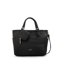 Cartera bandolera con dos asas marta mediana negro