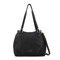 Cartera tote tres divisiones grande zahara negro