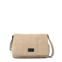 Cartera bandolera con tapa mediana tanya beige