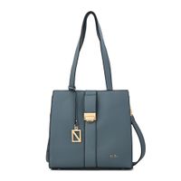 Cartera tote mediana creta denim