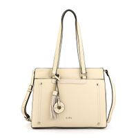 Cartera tote tres divisiones mediana inisa blanco crudo